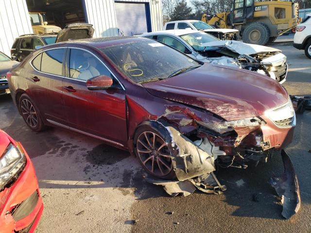 19UUB3F70FA003843 - 2015 ACURA TLX ADVANCE BURGUNDY photo 4