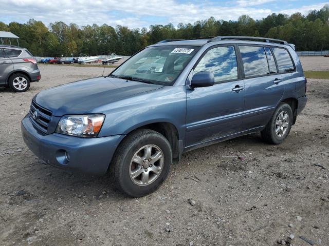 JTEGP21A870145502 - 2007 TOYOTA HIGHLANDER SPORT BLUE photo 1