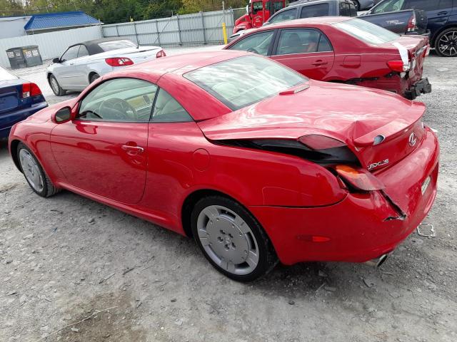 JTHFN48Y430047760 - 2003 LEXUS SC 430 RED photo 2