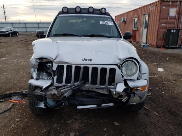 1J4GL38K33W538250 - 2003 JEEP LIBERTY RENEGADE SILVER photo 5