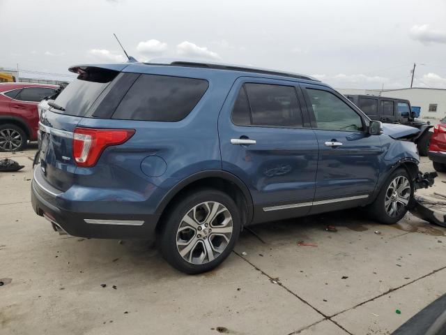 1FM5K8HT3KGA07480 - 2019 FORD EXPLORER PLATINUM BLUE photo 3