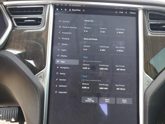 5YJSA1DN9CFP02874 - 2012 TESLA MODEL S Արծաթագույն լուսանկար 9