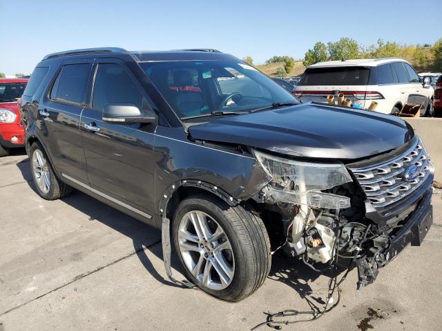 1FM5K7F89GGA32612 - 2016 FORD EXPLORER LIMITED GRAY photo 4