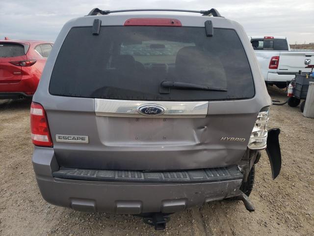 1FMCU49H88KA58452 - 2008 FORD ESCAPE HEV GRAY photo 6