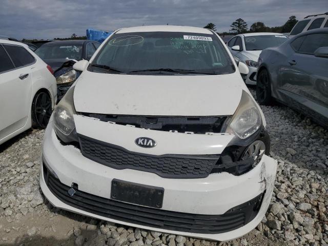 KNADM4A36G6690461 - 2016 KIA RIO LX WHITE photo 5