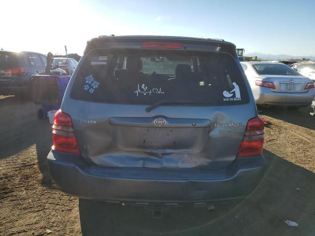 JTEHF21A910036478 - 2001 TOYOTA HIGHLANDER BLUE photo 6