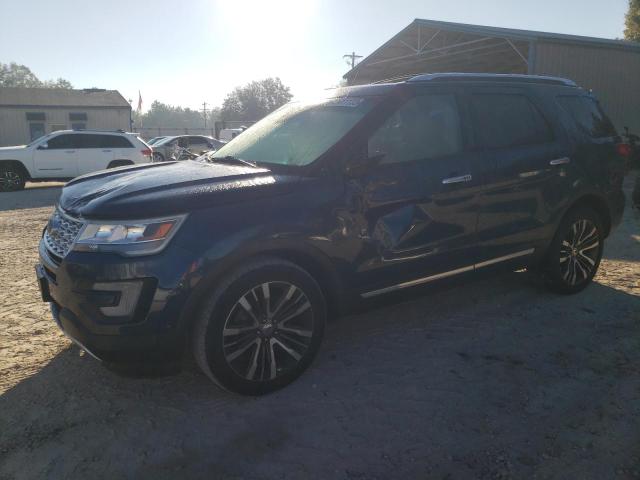 1FM5K8HTXHGA21420 - 2017 FORD EXPLORER PLATINUM BLUE photo 1