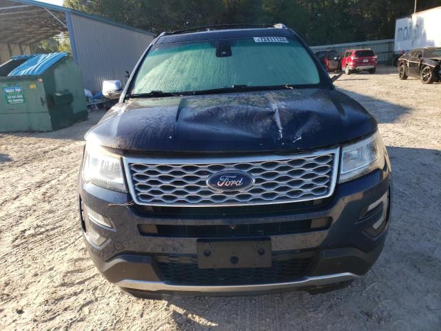 1FM5K8HTXHGA21420 - 2017 FORD EXPLORER PLATINUM BLUE photo 5