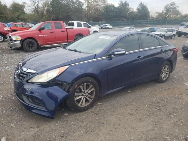 5NPEB4AC7EH853473 - 2014 HYUNDAI SONATA GLS PURPLE photo 1