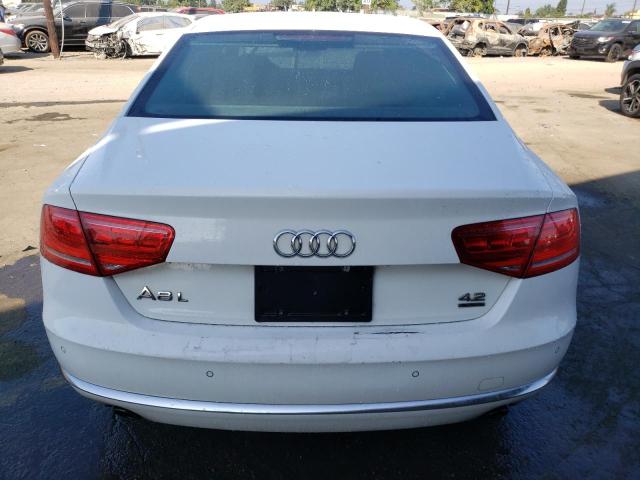 WAURVAFD4CN026999 - 2012 AUDI A8 L QUATTRO WHITE photo 6