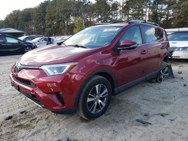 JTMRFREV3JD225568 - 2018 TOYOTA RAV4 ADVENTURE RED photo 1