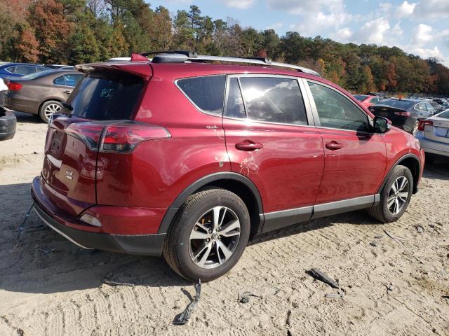 JTMRFREV3JD225568 - 2018 TOYOTA RAV4 ADVENTURE RED photo 3