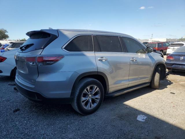 5TDKKRFH4FS119292 - 2015 TOYOTA HIGHLANDER XLE GRAY photo 3
