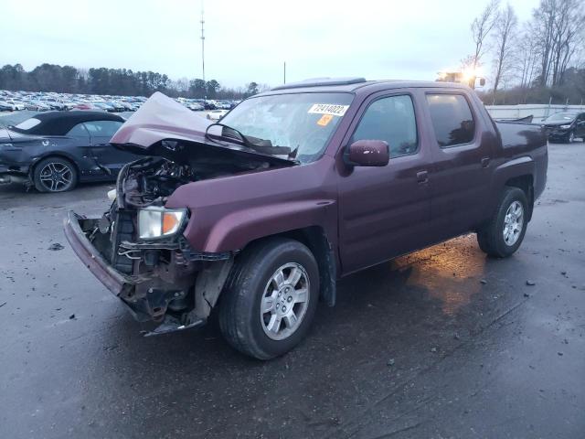 2HJYK16528H511976 - 2008 HONDA RIDGELINE RTL BURGUNDY photo 1