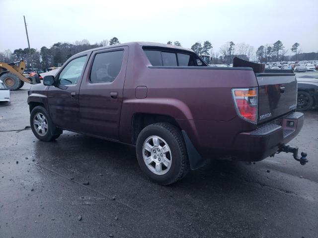 2HJYK16528H511976 - 2008 HONDA RIDGELINE RTL BURGUNDY photo 2