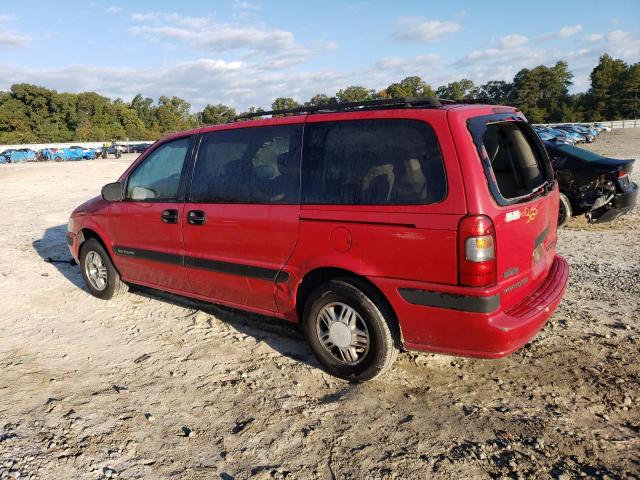 1GNDX03E3XD109809 - 1999 CHEVROLET VENTURE RED photo 2