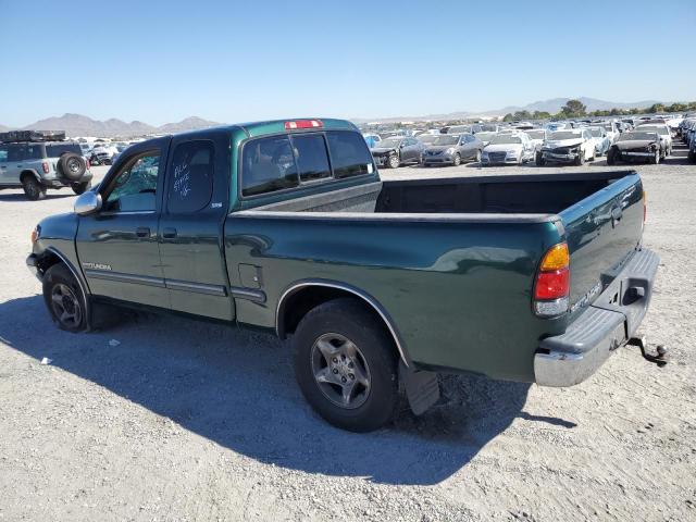 5TBRT341X2S310572 - 2002 TOYOTA TUNDRA ACCESS CAB GREEN photo 2