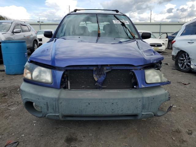 JF1SG63654H735593 - 2004 SUBARU FORESTER 2.5X BLUE photo 5