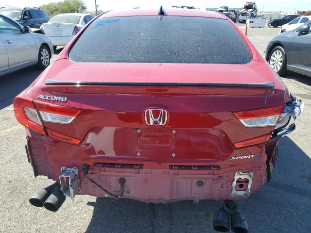 1HGCV1F30MA083582 - 2021 HONDA ACCORD SPORT RED photo 6