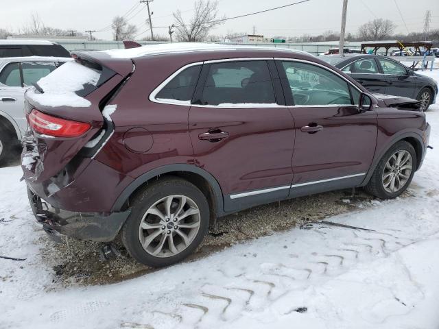 5LMCJ2C90KUL06491 - 2019 LINCOLN MKC SELECT 勃艮第红 照片 3