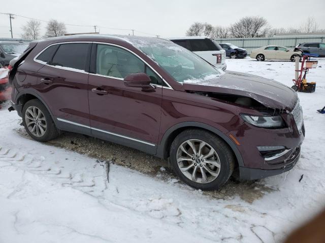5LMCJ2C90KUL06491 - 2019 LINCOLN MKC SELECT 勃艮第红 照片 4