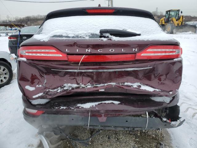 5LMCJ2C90KUL06491 - 2019 LINCOLN MKC SELECT 勃艮第红 照片 6