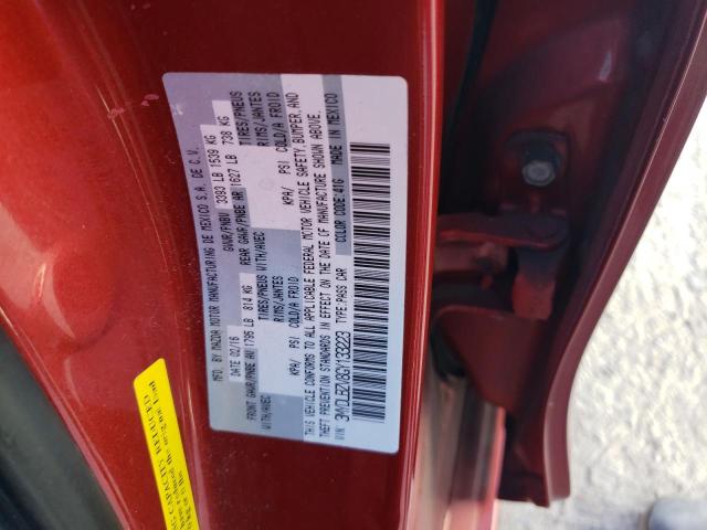 3MYDLBZV8GY133223 - 2016 TOYOTA SCION IA RED photo 12