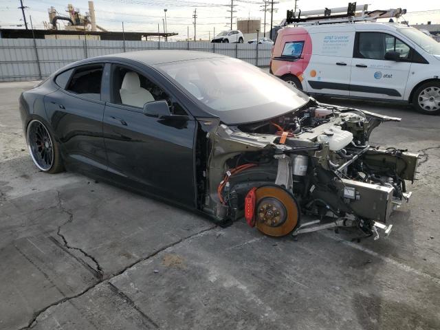 5YJSA1E44MF427891 - 2021 TESLA MODEL S Սև լուսանկար 4