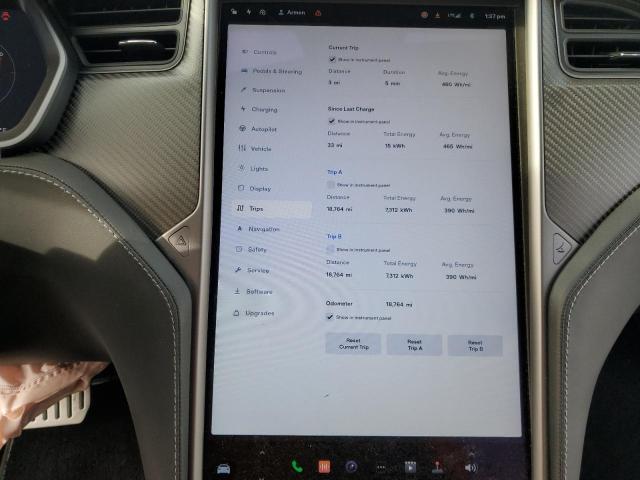 5YJSA1E44MF427891 - 2021 TESLA MODEL S Սև լուսանկար 9