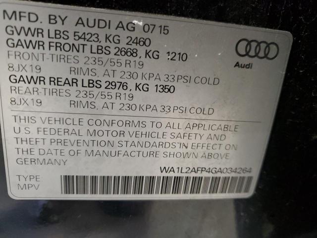 WA1L2AFP4GA034264 - 2016 AUDI Q5 PREMIUM PLUS BLACK photo 14