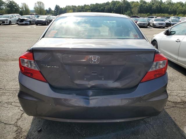 19XFB2F53CE321190 - 2012 HONDA CIVIC LX GRAY photo 6