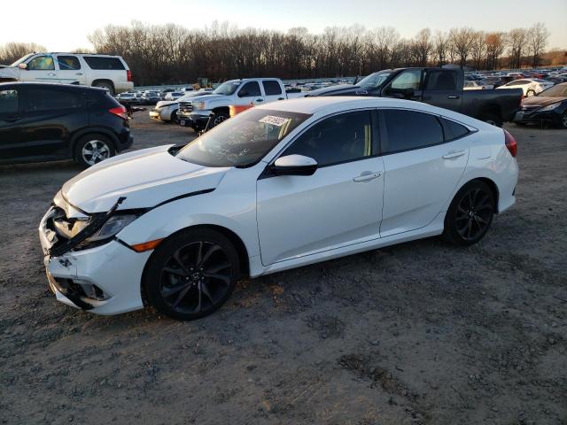 19XFC2F81KE011657 - 2019 HONDA CIVIC SPORT Սպիտակ լուսանկար 1