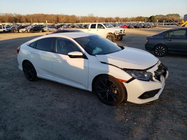 19XFC2F81KE011657 - 2019 HONDA CIVIC SPORT WHITE photo 4