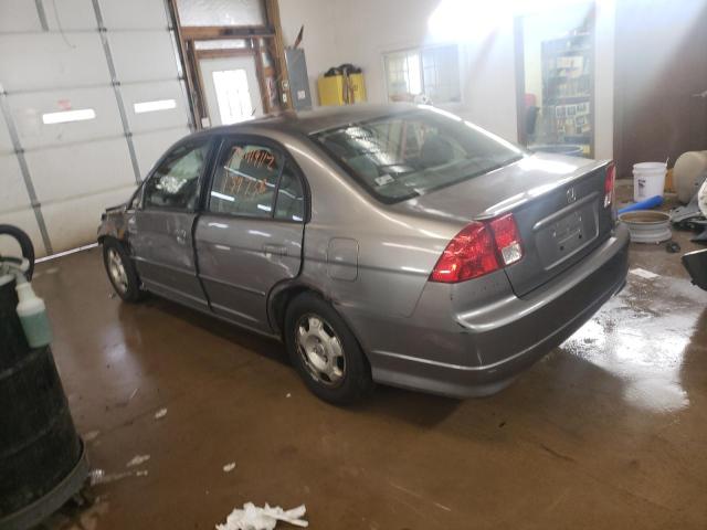 JHMES95604S012093 - 2004 HONDA CIVIC HYBRID SILVER photo 2