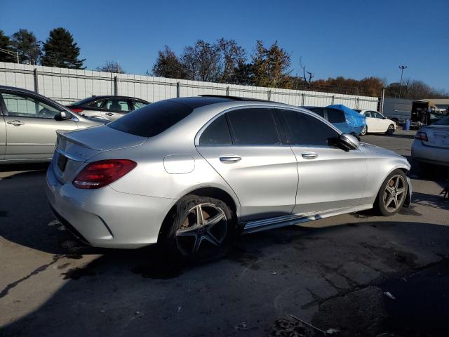 55SWF4KBXGU138346 - 2016 MERCEDES-BENZ C 300 4MATIC SILVER photo 3