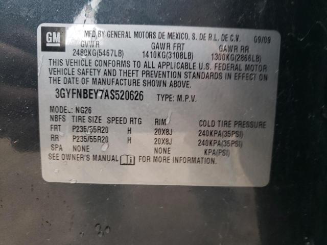 3GYFNBEY7AS520626 - 2010 CADILLAC SRX PERFORMANCE COLLECTION Сұр фото 13