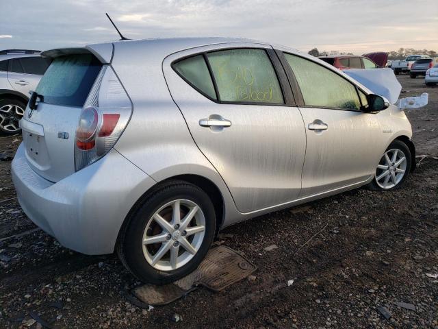 JTDKDTB33D1557006 - 2013 TOYOTA PRIUS C SILVER photo 3