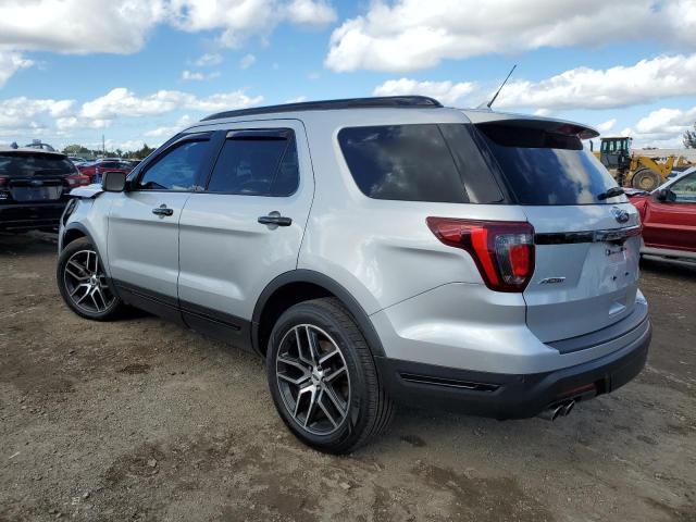 1FM5K8GT0KGA84275 - 2019 FORD EXPLORER SPORT SILVER photo 2