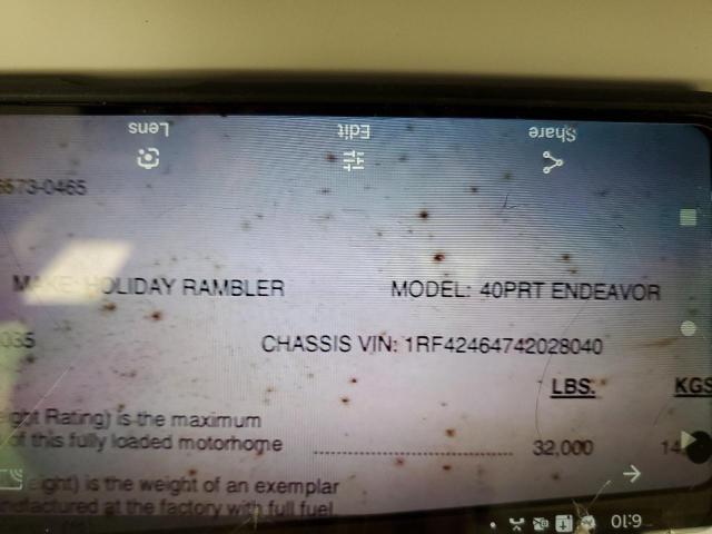 1RF42464742028040 - 2004 ROADMASTER RAIL MONOCOQUE Світло-коричневий фото 9