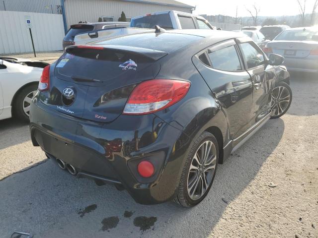 KMHTC6AE9GU302533 - 2016 HYUNDAI VELOSTER TURBO BLACK photo 3