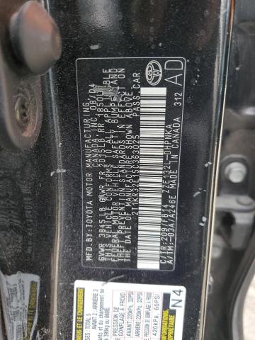 2T1KR32E15C363025 - 2005 TOYOTA COROLLA MA XR BLACK photo 12
