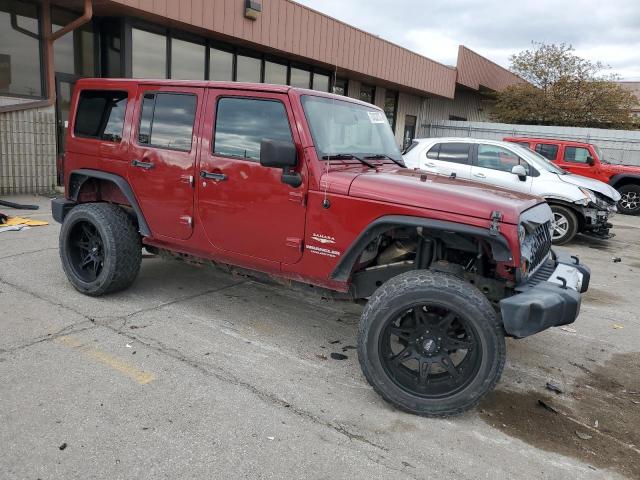 1C4BJWEG0DL542055 - 2013 JEEP WRANGLER U SAHARA BURGUNDY photo 4