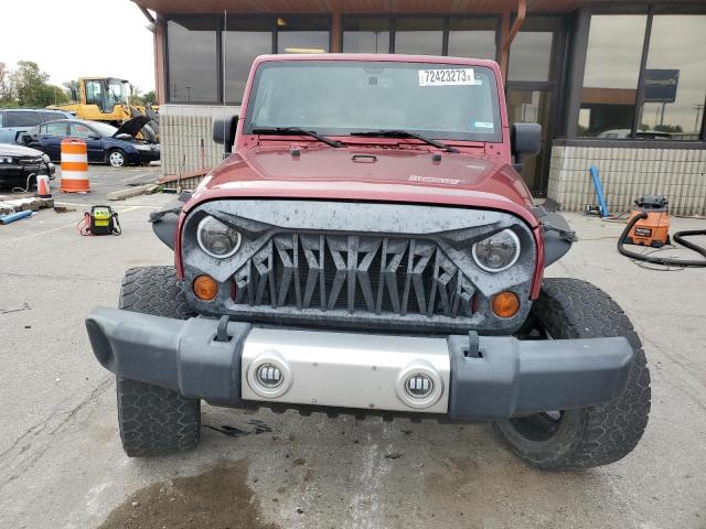 1C4BJWEG0DL542055 - 2013 JEEP WRANGLER U SAHARA BURGUNDY photo 5