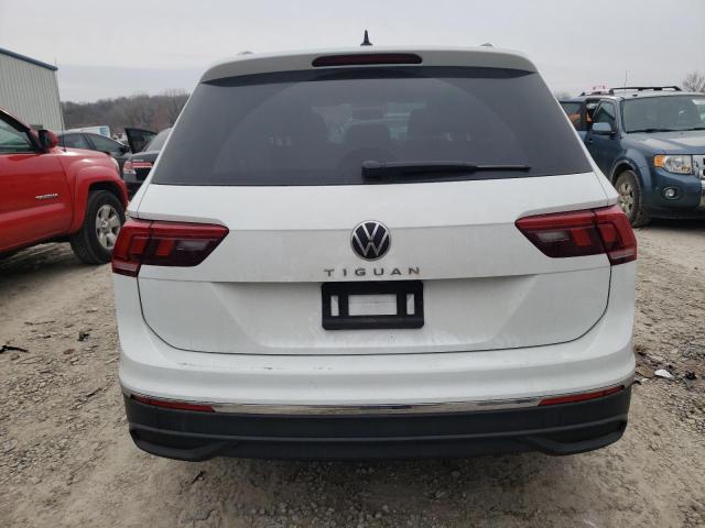 3VV1B7AXXNM138766 - 2022 VOLKSWAGEN TIGUAN S WHITE photo 6