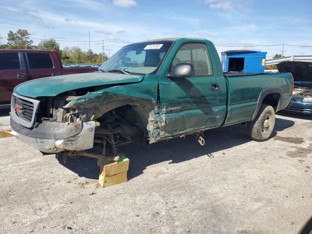 1GTGC24U21Z267197 - 2001 GMC NEW SIERRA C2500 GREEN photo 1