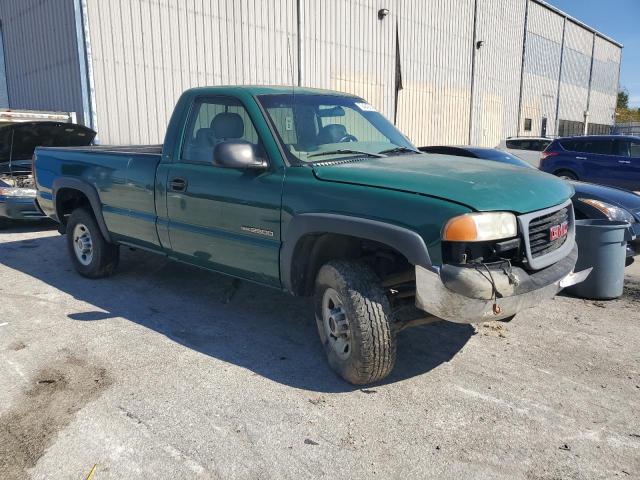 1GTGC24U21Z267197 - 2001 GMC NEW SIERRA C2500 GREEN photo 4