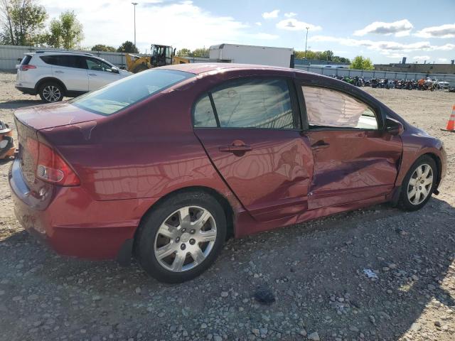 1HGFA16508L081383 - 2008 HONDA CIVIC LX MAROON photo 3