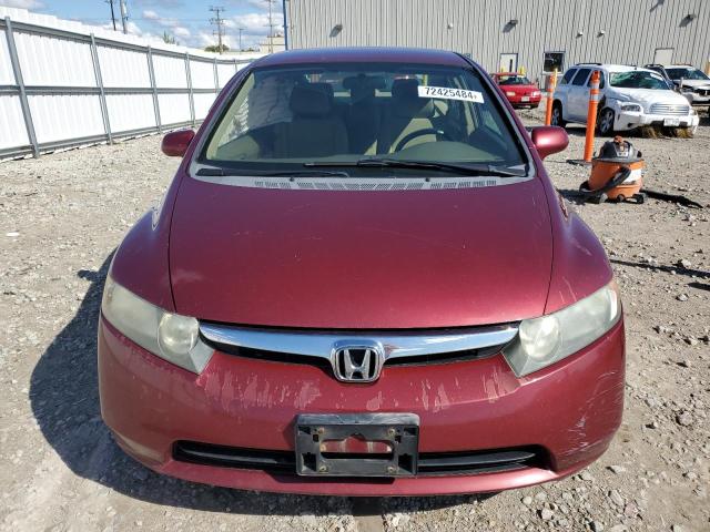 1HGFA16508L081383 - 2008 HONDA CIVIC LX MAROON photo 5