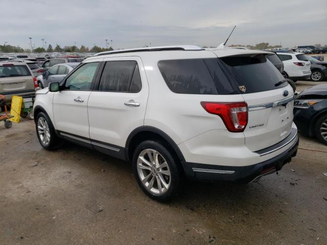 1FM5K8F88JGB78853 - 2018 FORD EXPLORER LIMITED WHITE photo 2