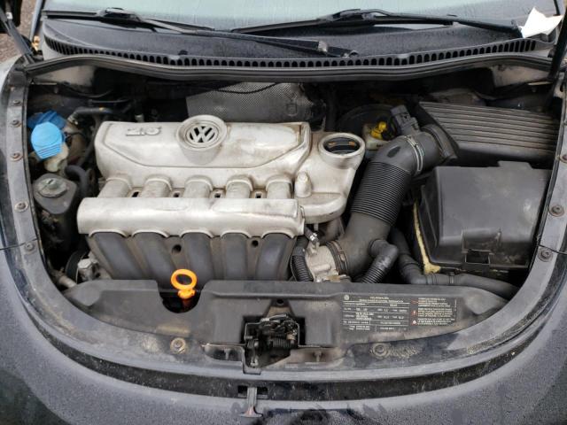 3VWRW3AG7AM027033 - 2010 VOLKSWAGEN NEW BEETLE BLACK photo 11